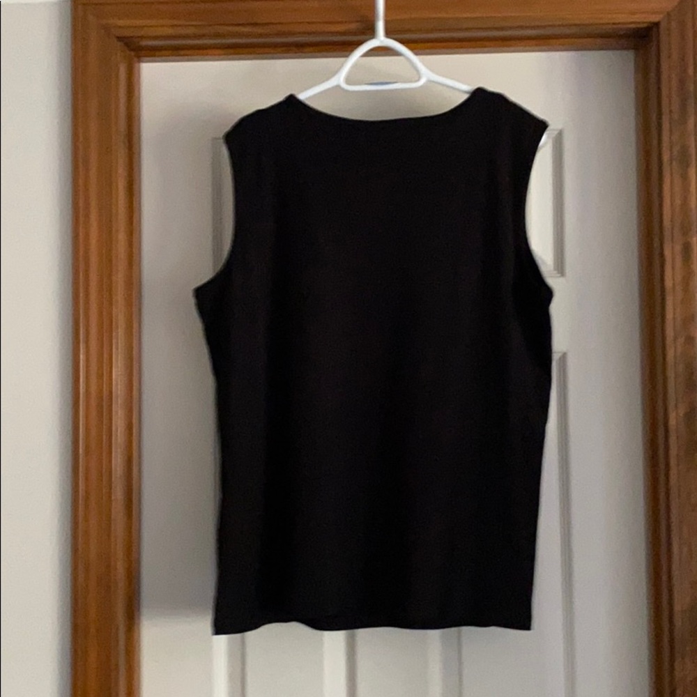 Rafael 1X Black Sleeveless Shirt - Picture 2 of 4